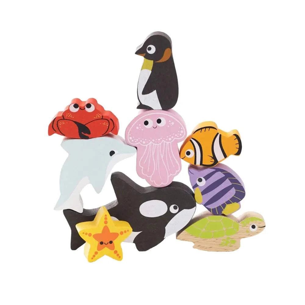 Houten Stapeldieren - Oceaan | Fantastic Gifts Shop